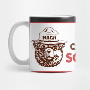 Only You Can Prevent Socialism ,Smokey The Bear Socialism Bumper Mug